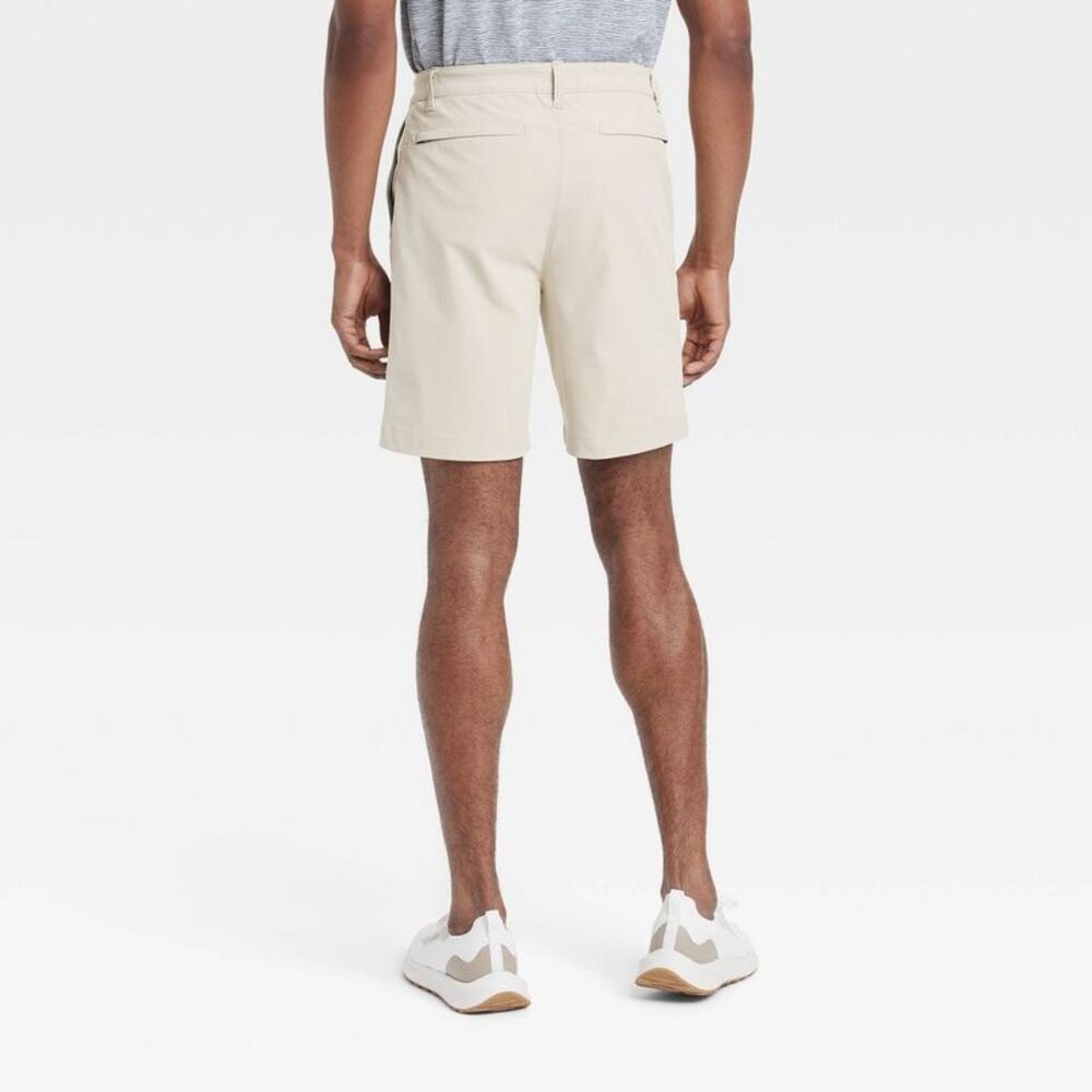 All In Motion - Men's 8" Golf Shorts - All In Motion Almond 36 - Picture 2 of 3